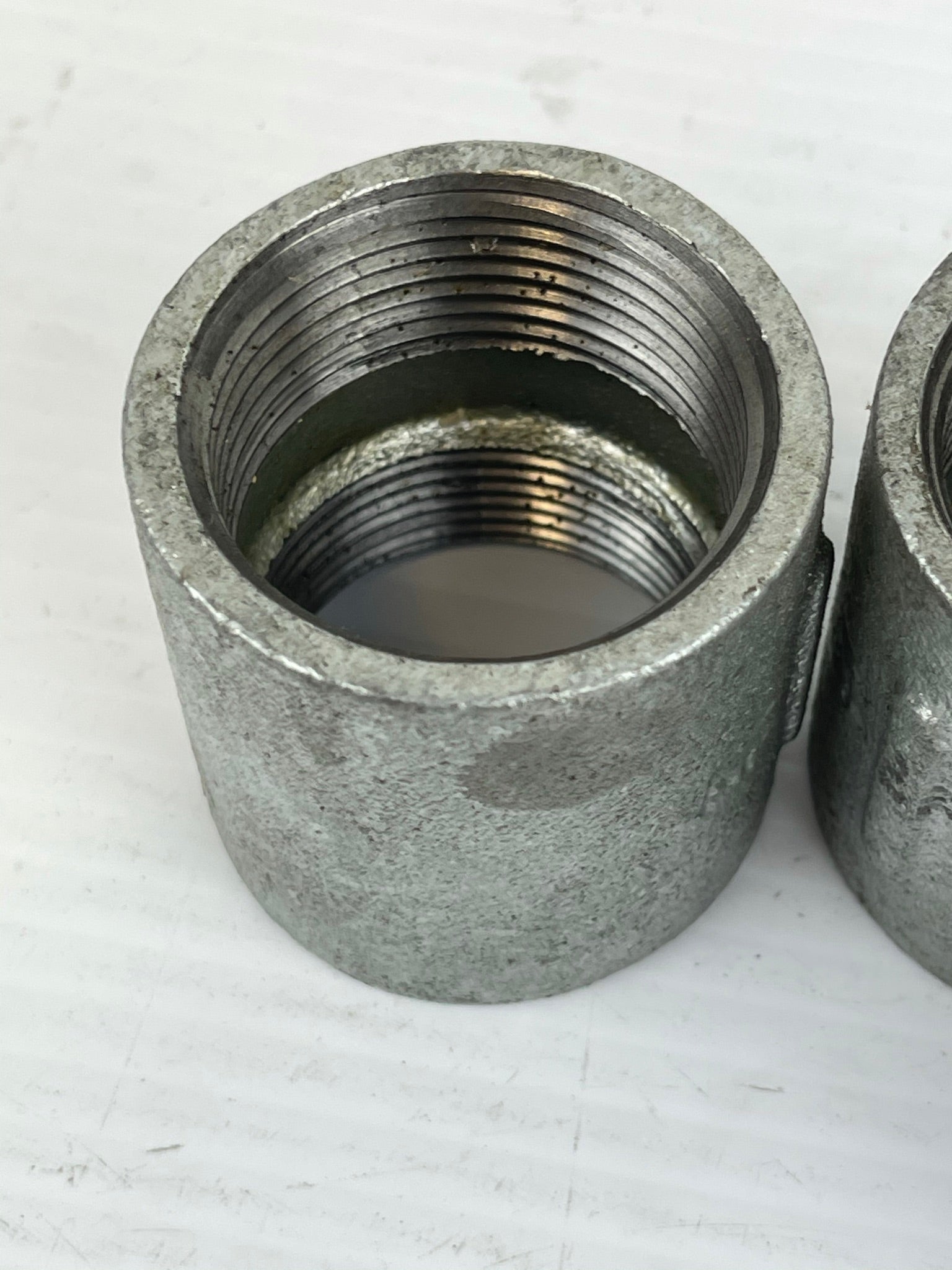 Threaded Steel Pipe Fitting Connector marked 1-1/4 Lot of 3