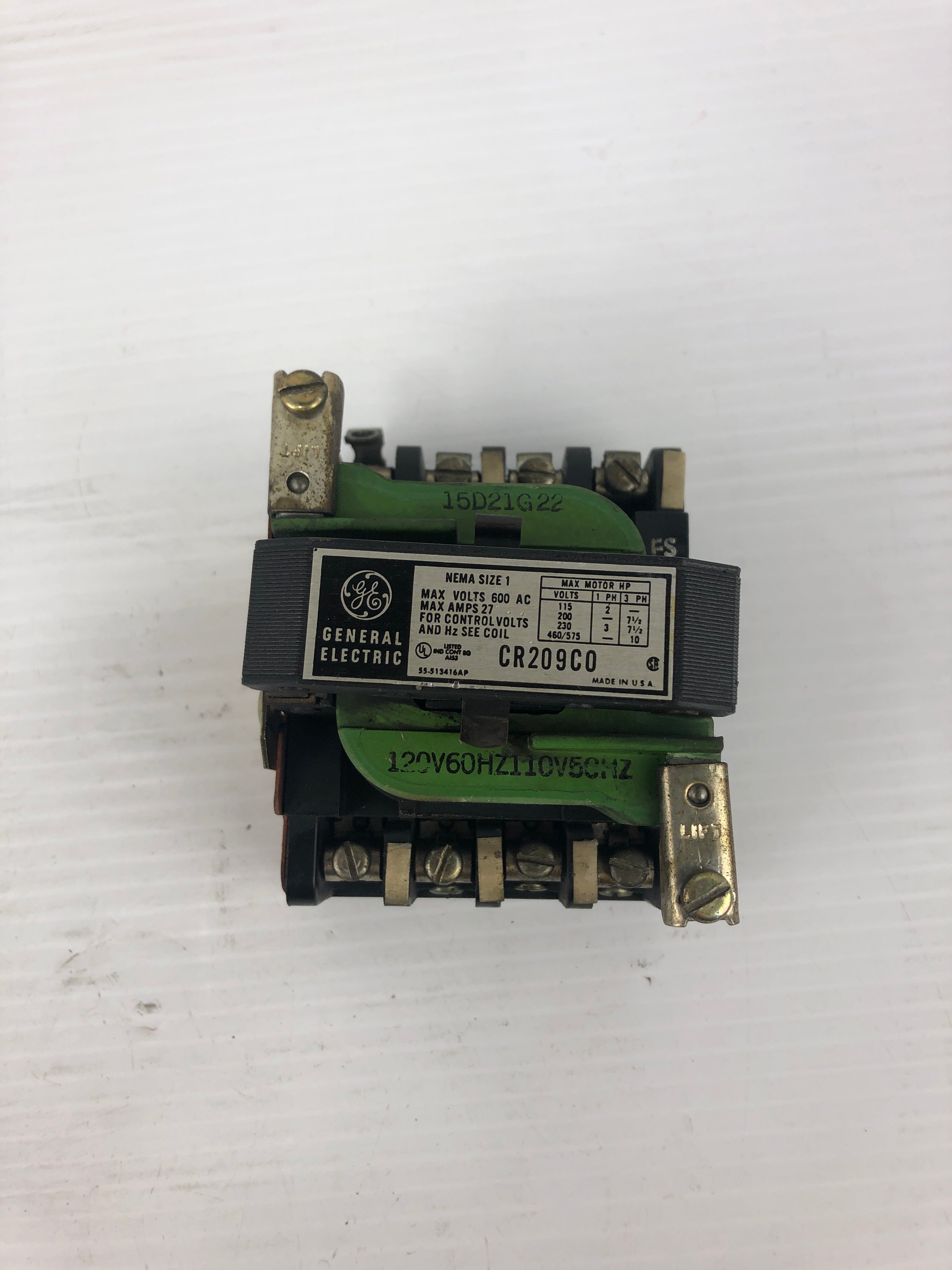 General Electric CR209C0 Motor Starter Size 1 600VAC 27A