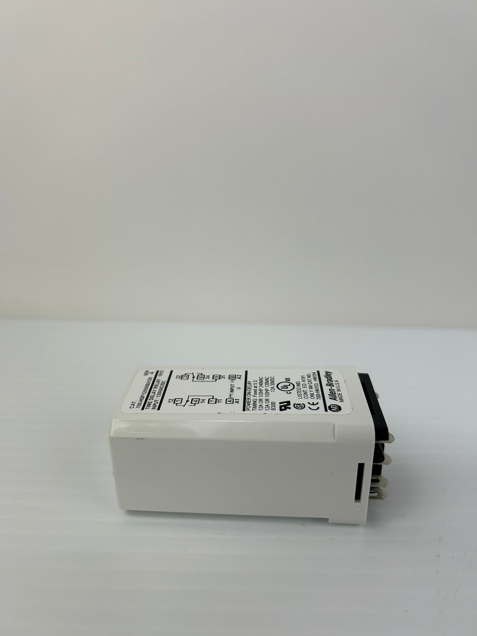 Allen-Bradley 700-HSF12050SU120 Time Delay Relay Ser A 120VAC 12A 1/3HP