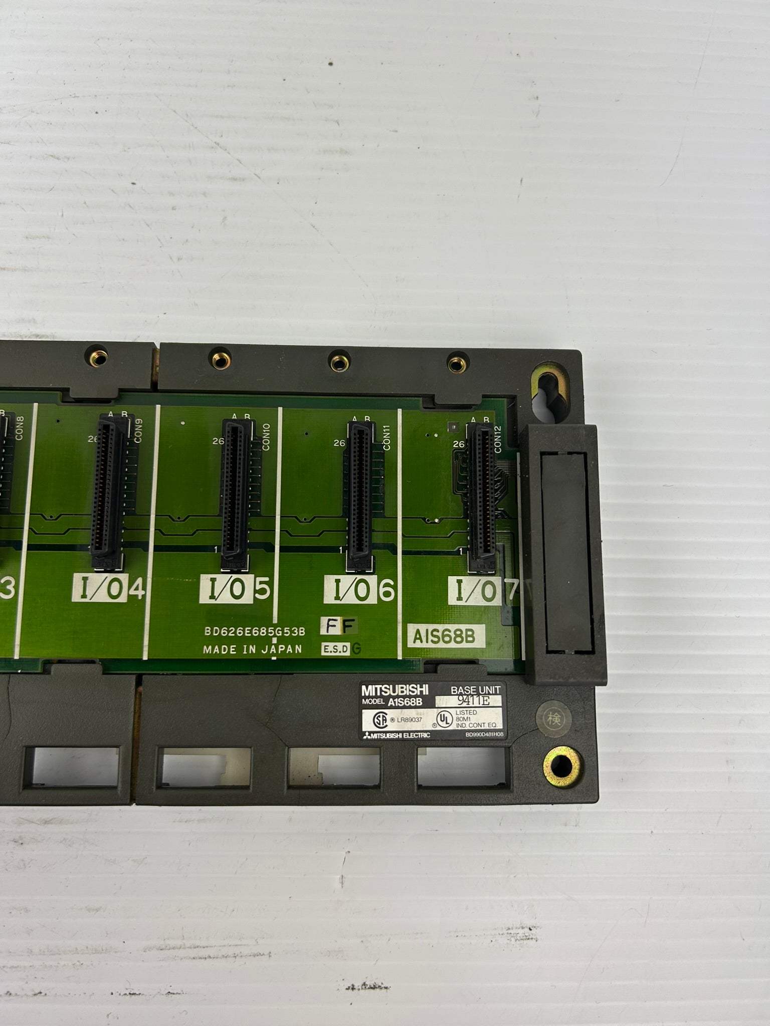 Mitsubishi A1S68B Base PLC Unit - Empty Rack S1G-2