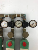 ASCO JX8262C718928 Valve Assembly with Gauges - Lot of 3