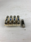 Fusetron Fuses with Plastic Holders 736FU2 FNA-1, FNA-2, FNA-3 - Lot of 5