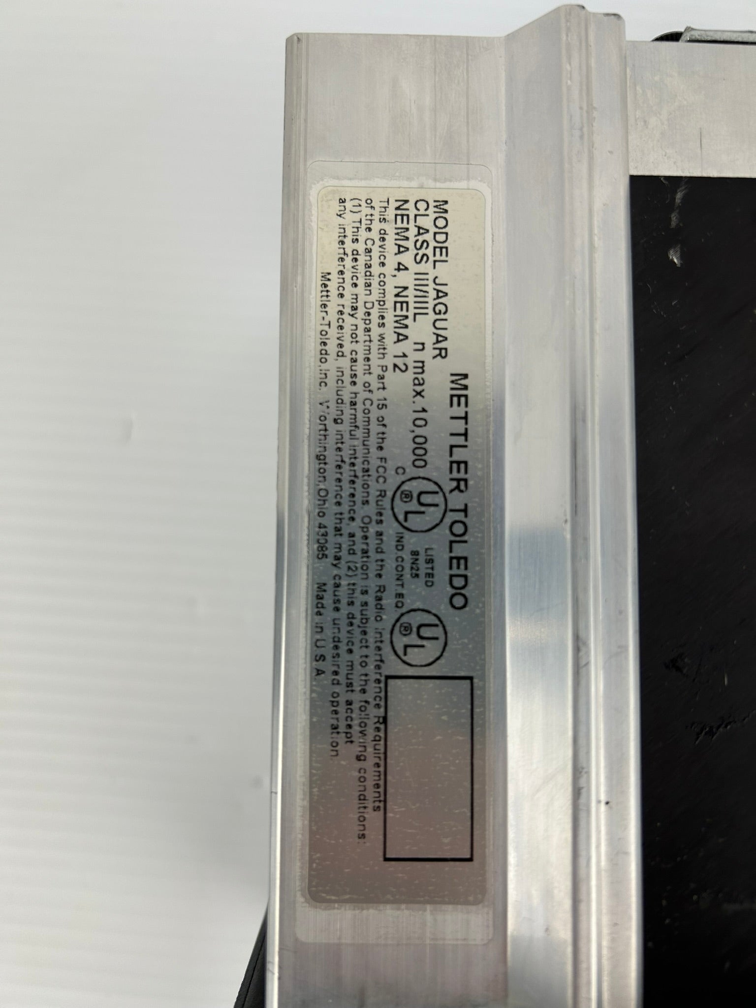 Mettler Toledo JAGUAR Scale Controller Interface Panel Nema 4, Nema 12