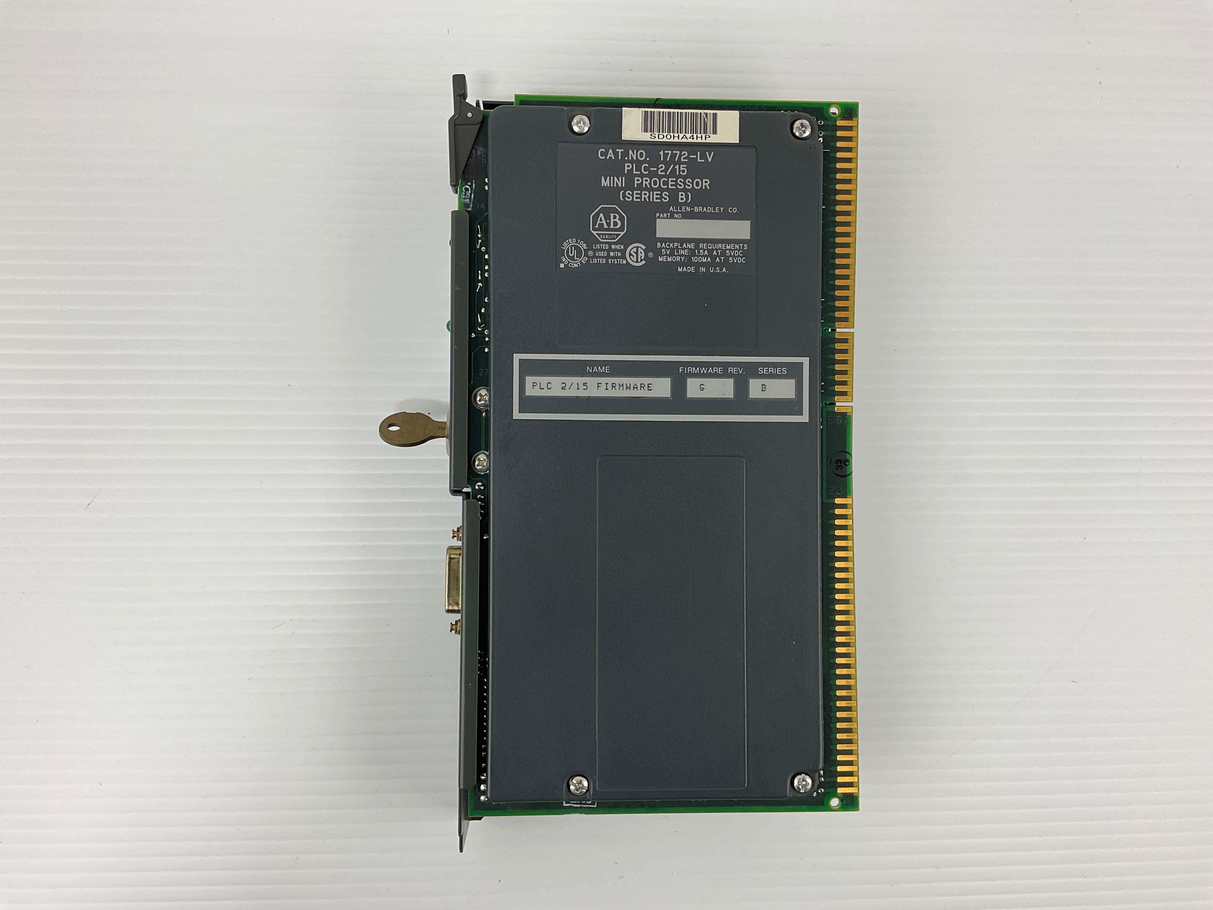 Allen-Bradley 1772-LV Mini Processor Micro Controller PLC 2/15 Ser. B Rev. G