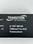 Transition Networks E-TBT-MC05 Transceiver 10BaseT-to-AUI