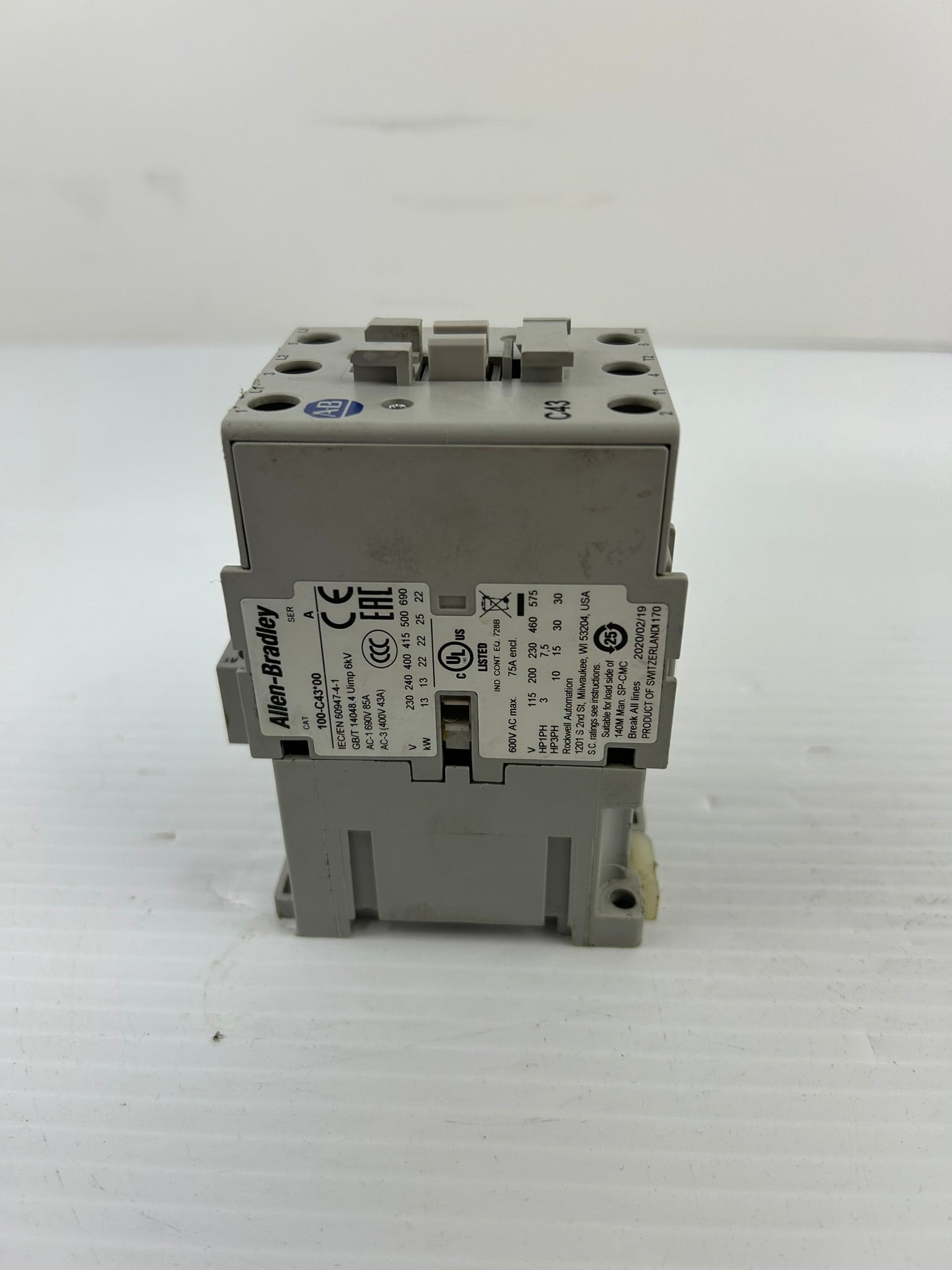 Allen-Bradley 100-C43*00 Contactor Series A