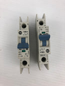 Allen Bradley 1489-A1D030 Circuit Breaker Series A 1 Pole - Lot of 2