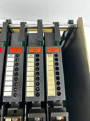 Allen Bradley 1771-A2B 8 Slot I/O Chassis PLC Rack with 7 PLC Modules