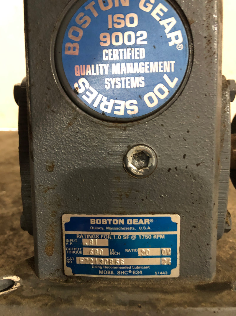 Boston Gear F72130B56 Pump With Boston Gear PM933AT-B Motor