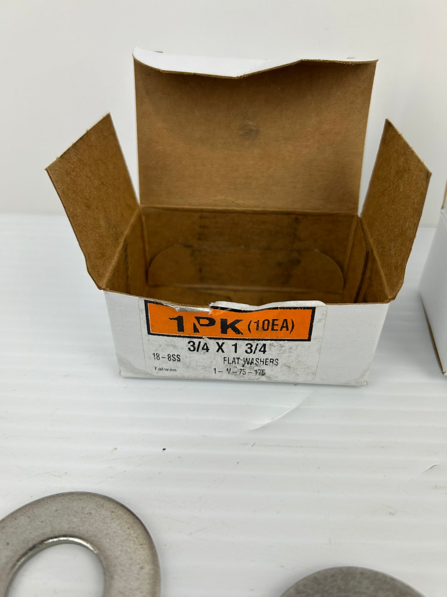 1-W-75-175 Flat Washers 3/4 x 1-3/4 18-8SS - Lot of 20
