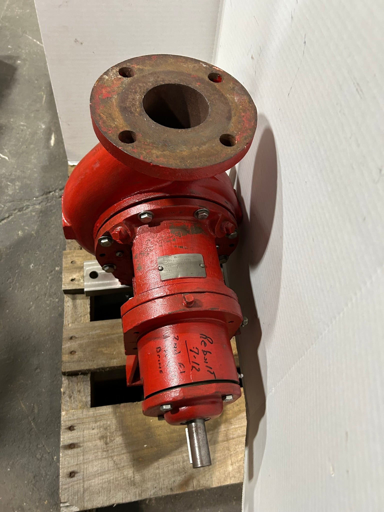 Worthington D-1012 Centrifugal Pump 4X3X6 Material DI 275 PSI 6.25 Imp. Dia.