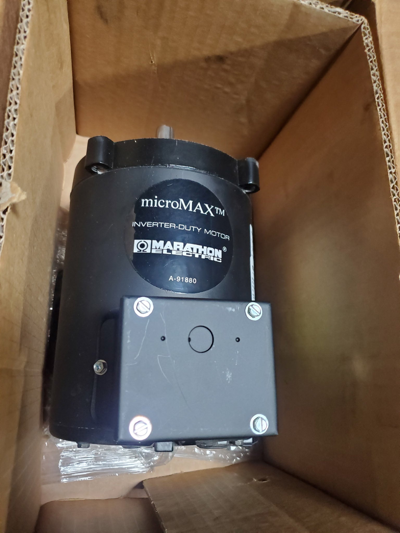 Marathon 56H17T2017A MicroMax Electric Motor 1725 RPM 0.5 HP 3 PH 56C Frame