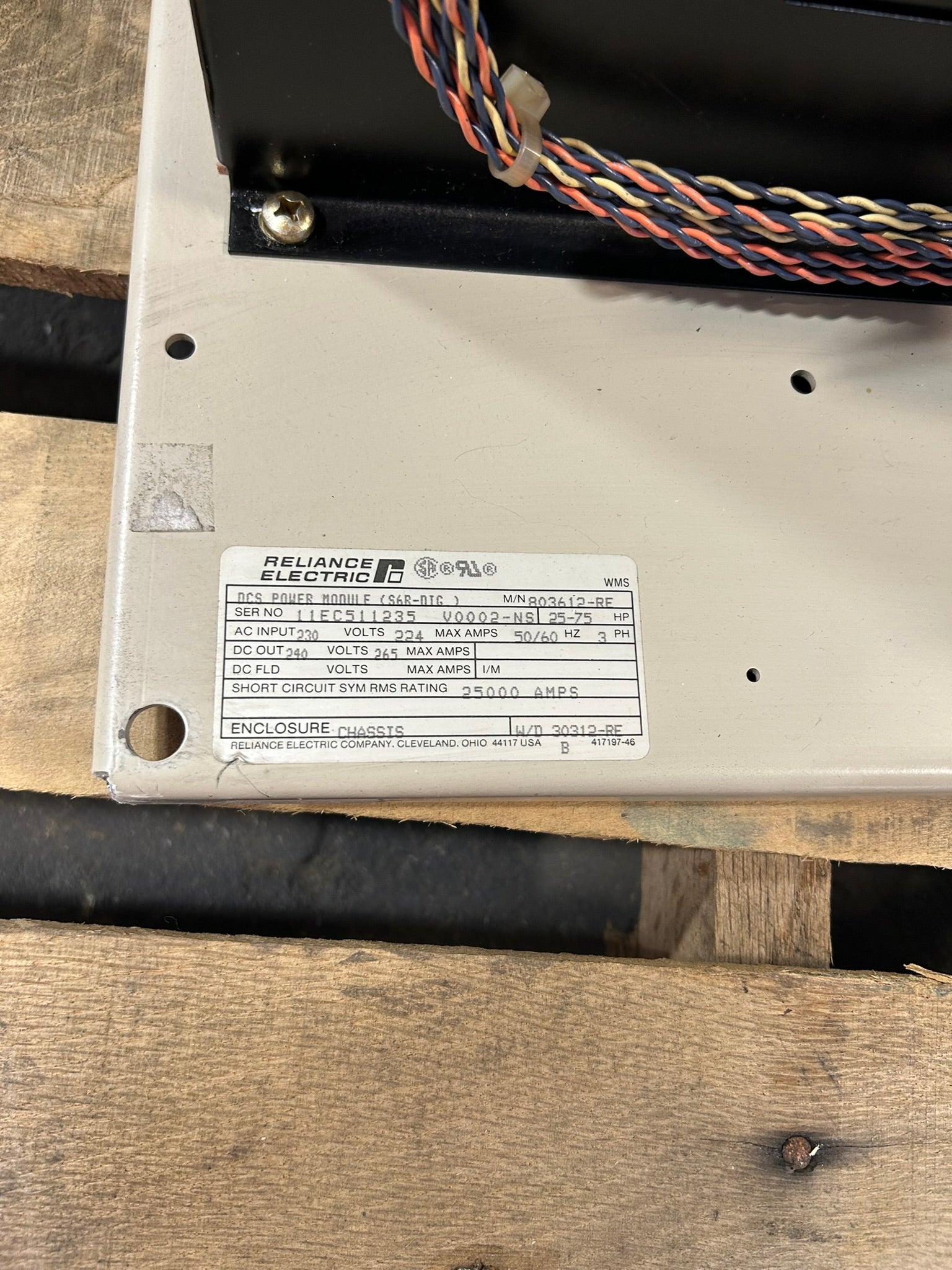Reliance Electric 803612-RE DCS Power Module 50/60 Hz 3PH 25-75HP