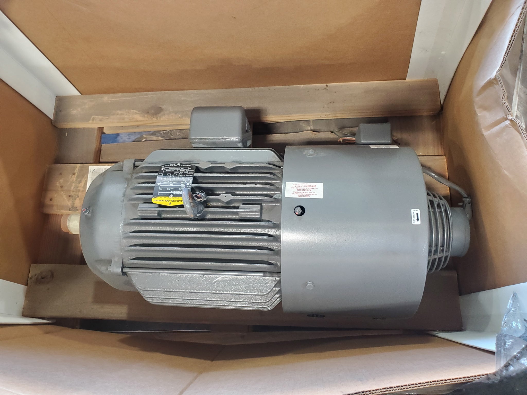 Baldor IDM2333T-5 Inverter Drive Motor 15 HP 3PH 256TC 1760-5000 RPM TEBC
