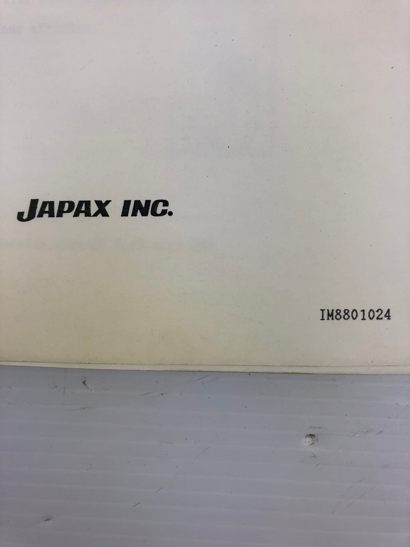 Japax Catalog for NC Wire EDM Machine ELVY Instruction Manual IM8801024 Lot of 2