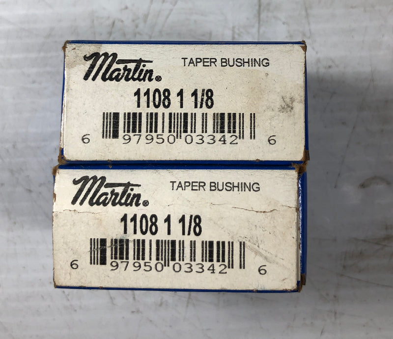 Martin 1108 1 1/18 Taper Bushing 1-1/8" - Lot of 2