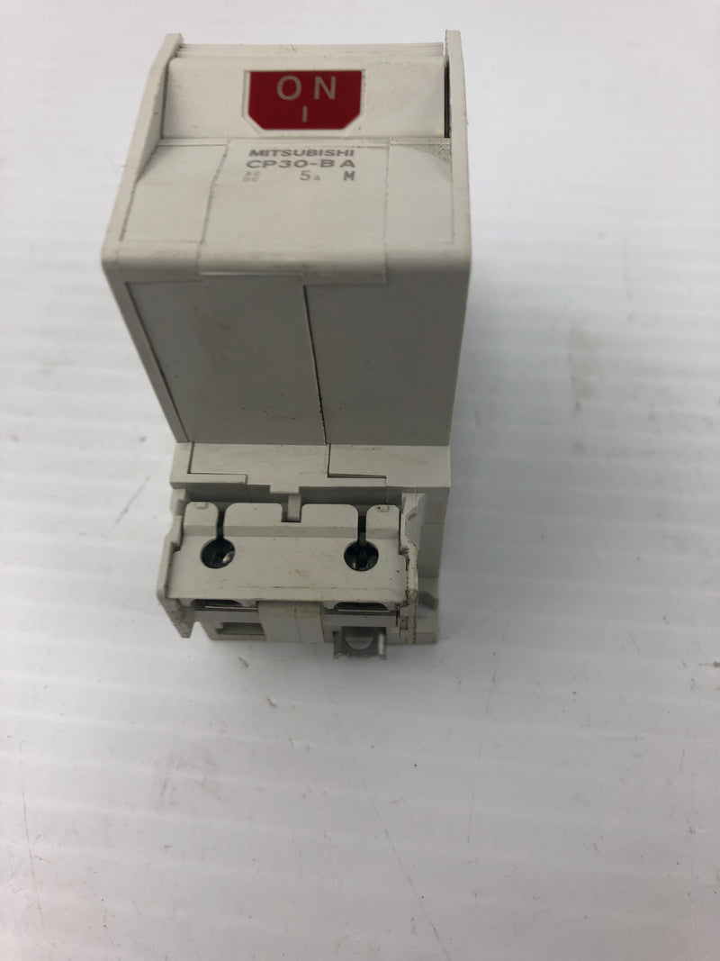 Mitsubishi Electric CP30-BA Circuit Protector 2 Pole 5A 220 VAC 2.5 kA 50/60 Hz