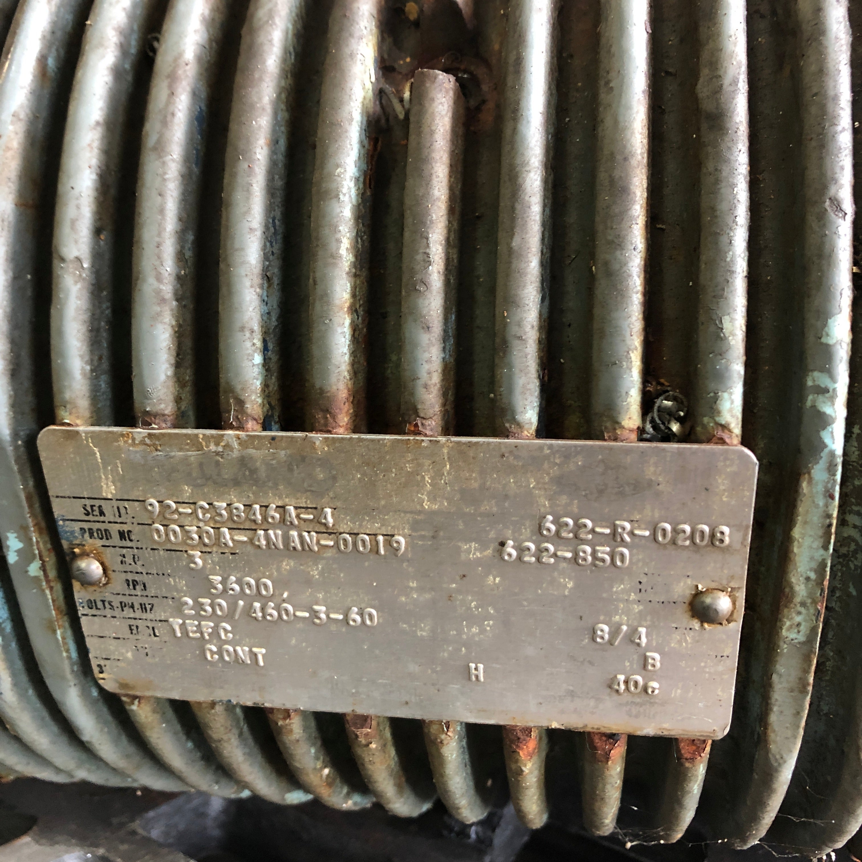 Colonial Tool RAS 0030A-4NAN-0019 Precision Spindle Motor 3600RPM 3HP