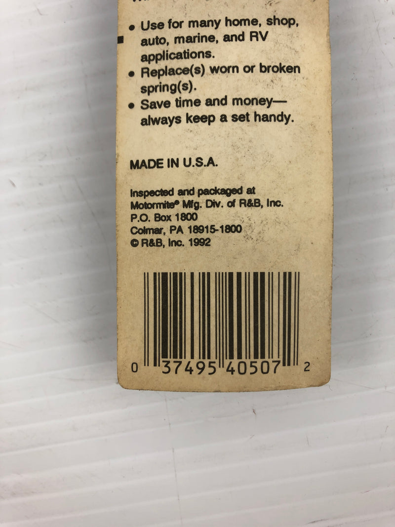 Spring-Tite 40507 Compression Spring 1-3/8" x 5/16" x .040 - Box of 2