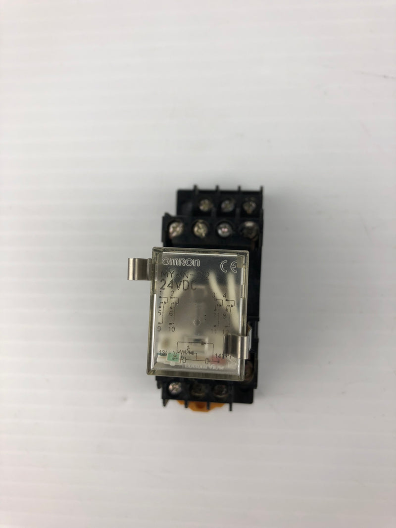 OMRON MY4N-D2 Relay with Base 0957C