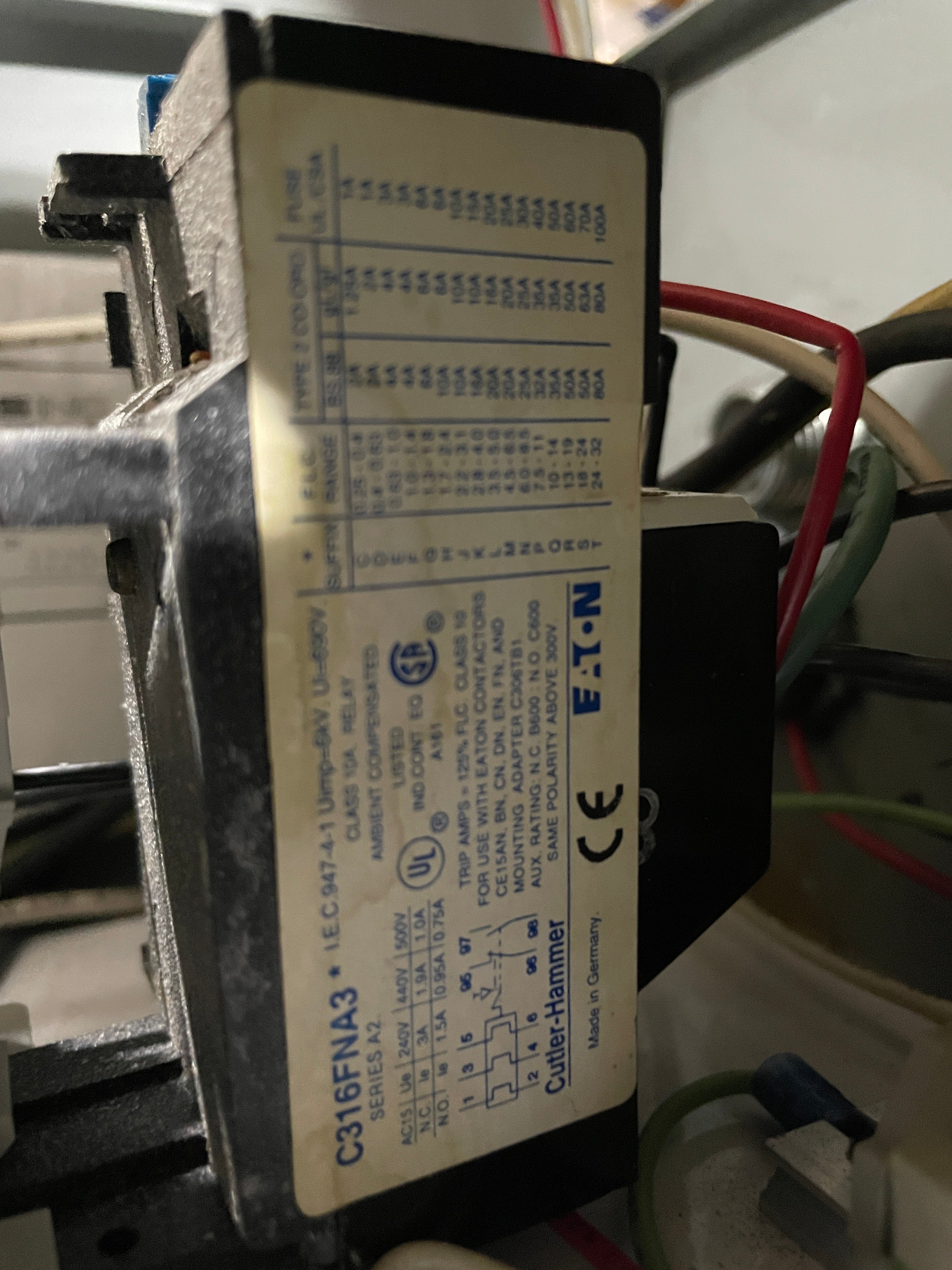 Hoffman A-10N106 Electrical Enclosure 11A 220V Type 1 with CE15CNS3 Contactor