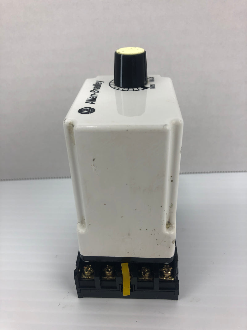 Allen-Bradley 700-HT12AU120 Time Delay Relay Ser. B 120VAC 50/60Hz With Base