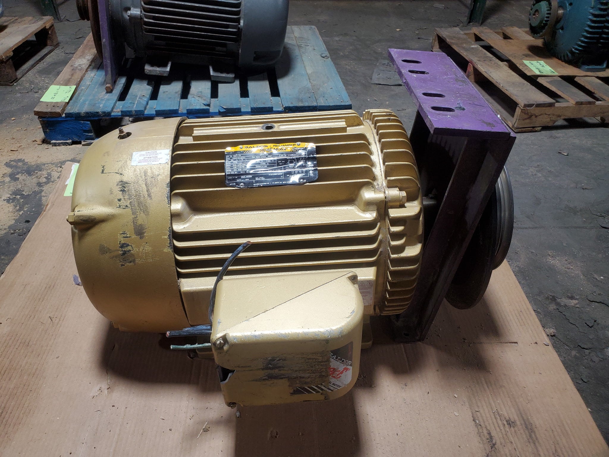 Baldor Reliance EM4115T Electric Motor 50HP 1775 RPM 208-230/460V 326T TEFC 3PH