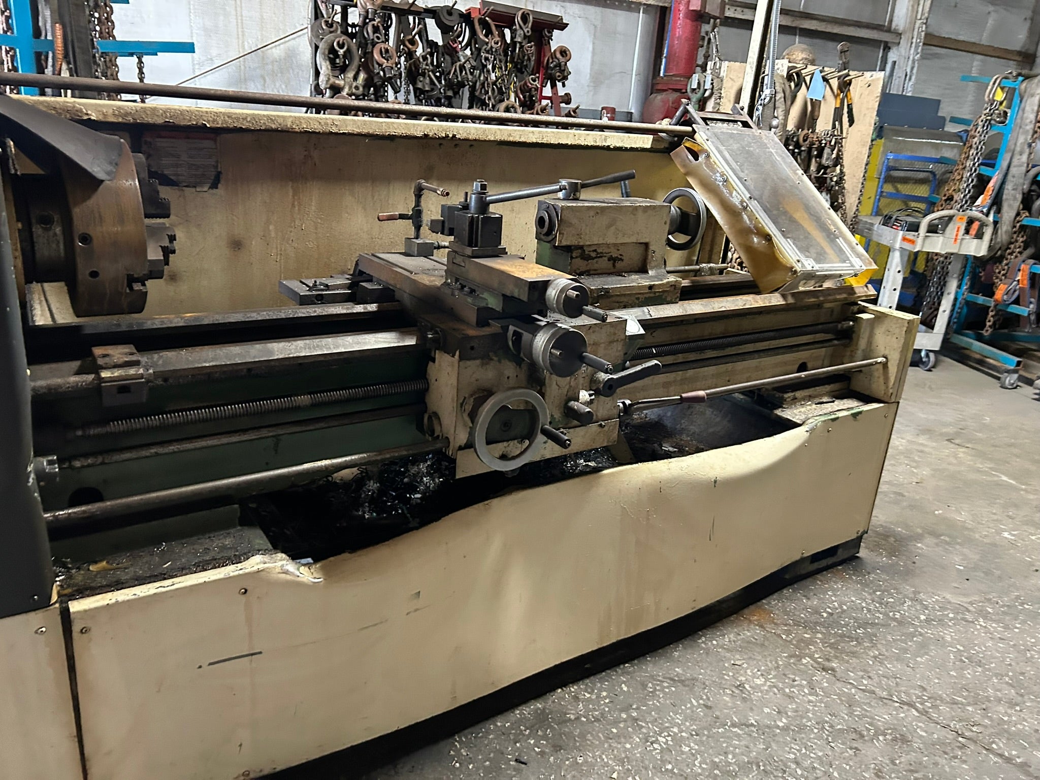 Bridgeport Romi 16-8 Engine Lathe 480V 3PH 7.62HP Manual Metalworking