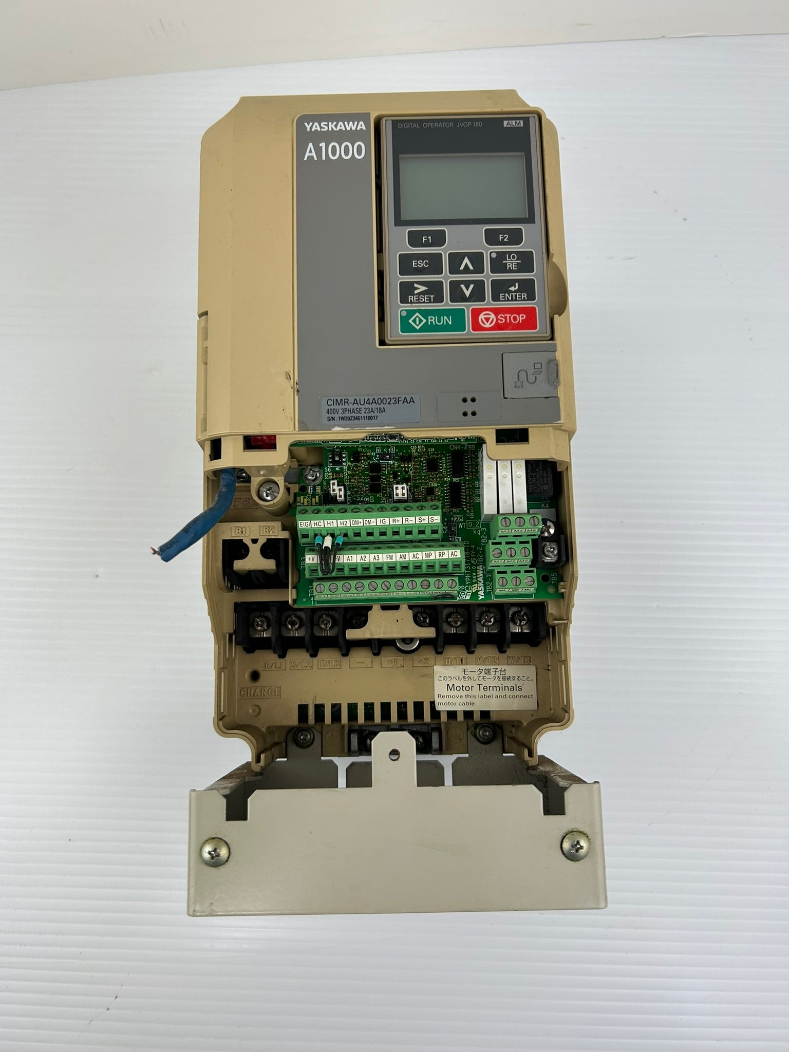 Yaskawa Electric CIMR-AU4A0023FAA Industrial AC Drive Rev E