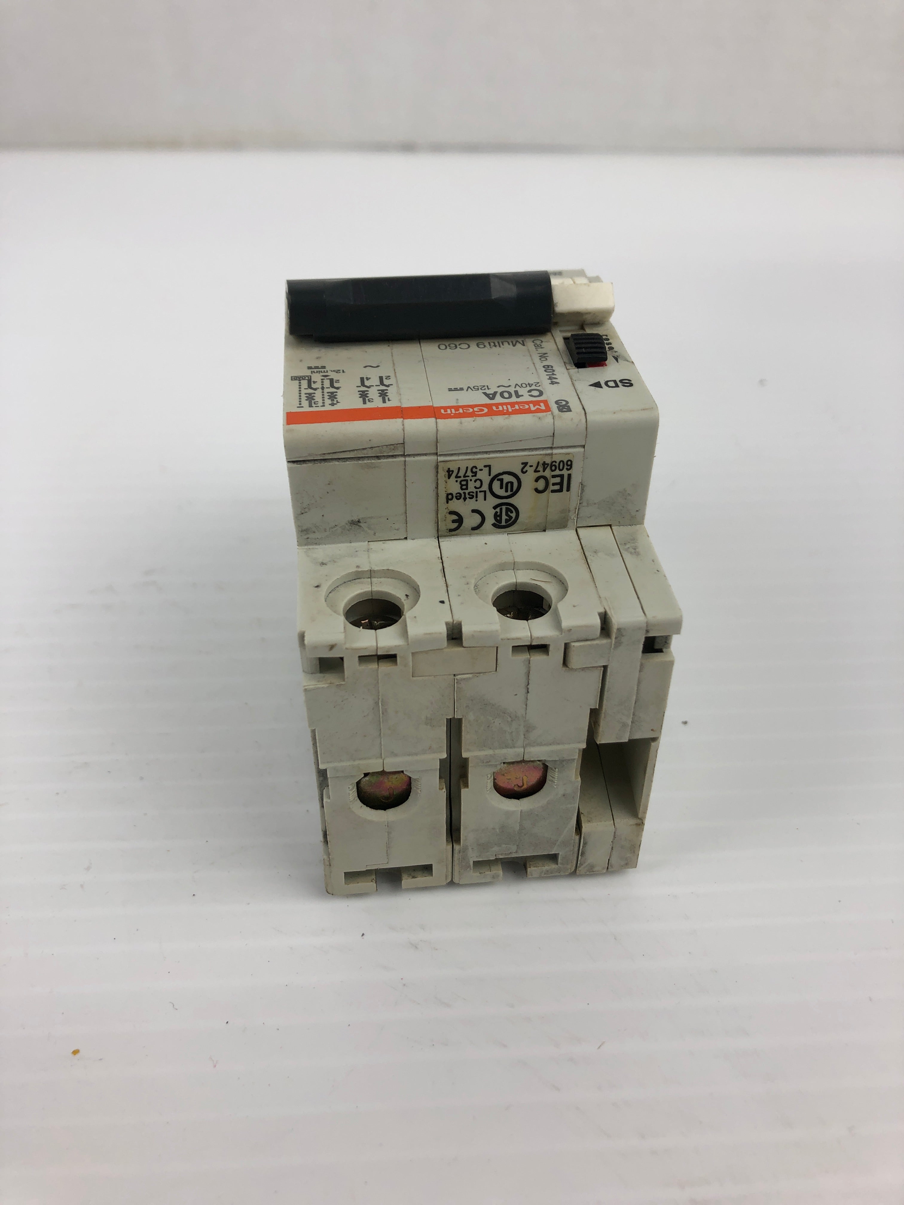 Merlin Gerin C10A Circuit Breaker Protector 240V~125V 10A 2P 60144