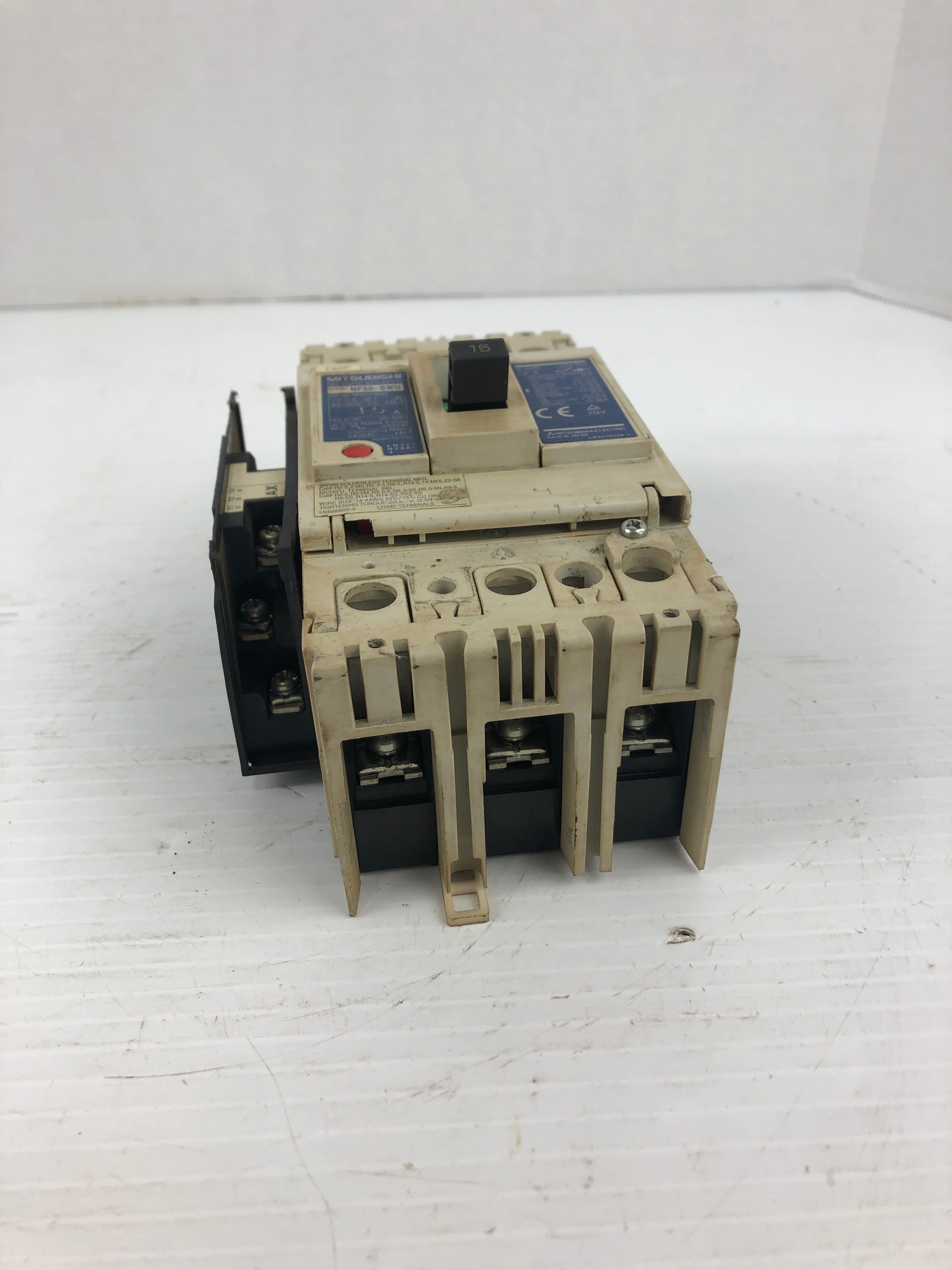 Mitsubishi NF50-SWU No-Fuse Breaker 15A 3P 50/60Hz