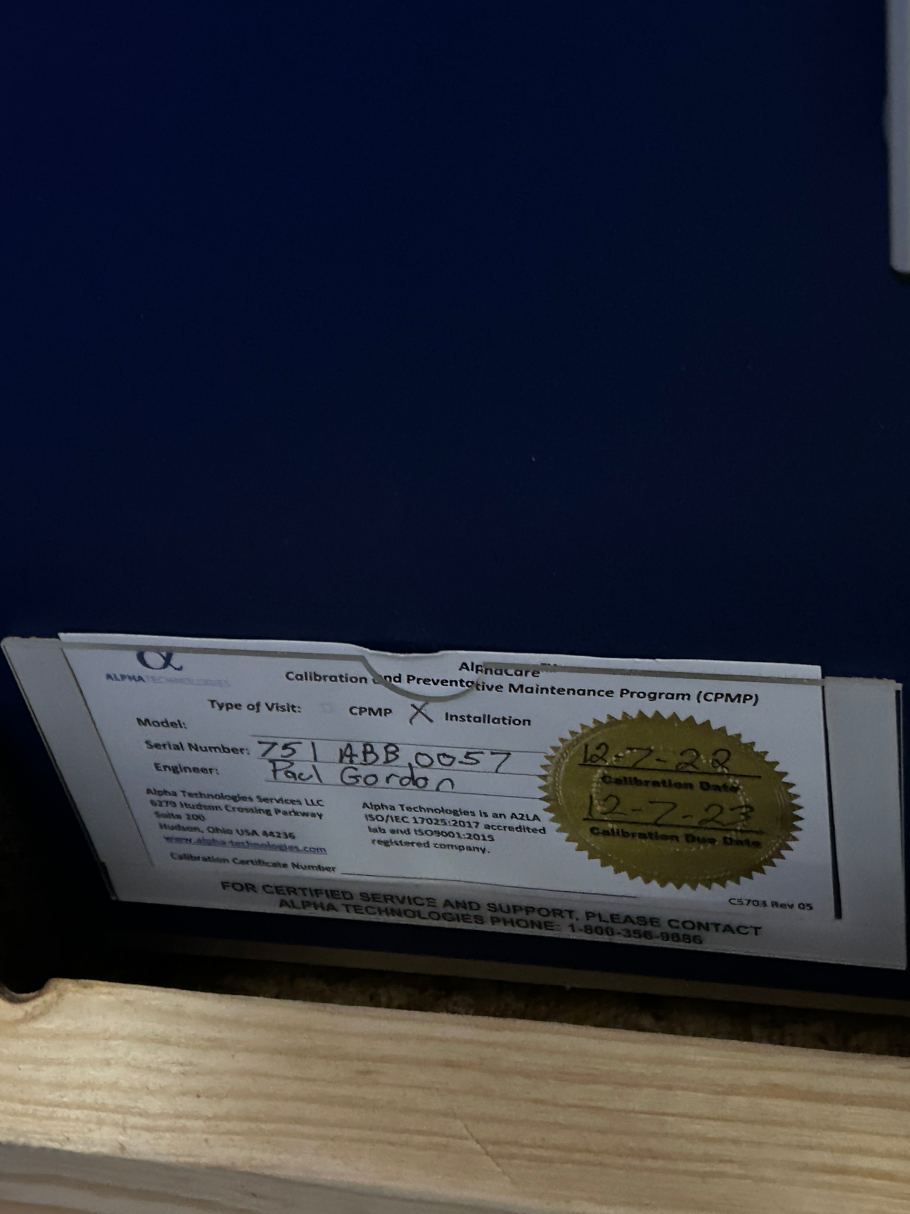 Alpha Technologies AT10 Tensile Tester 600VA 50/60Hz 120 PSI 8.3 bar