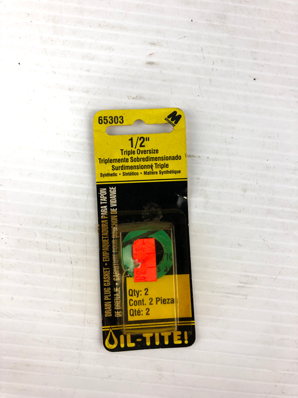 Motormite 65303 1/2" Triple Oversize Drain Plug Gasket Metal Logics, Inc.