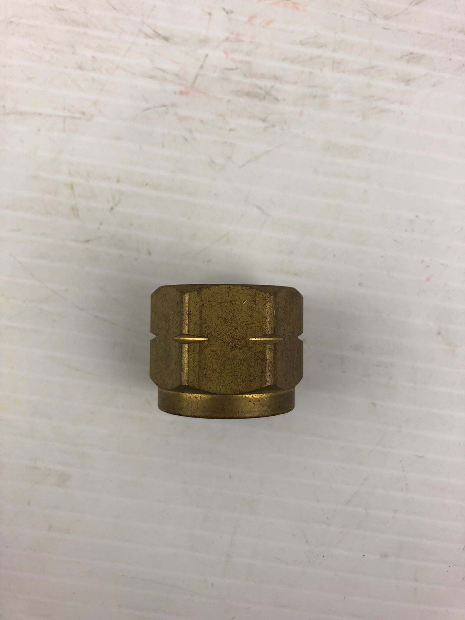 Oxygen 1-1/4" x 1-1/8" Regulator Inlet Nut - Lot of 7