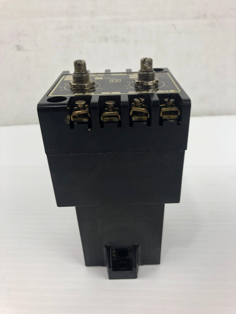 Square D 9050 E022 Timing Relay Series B 120V 50/60Hz 9050-E0-22