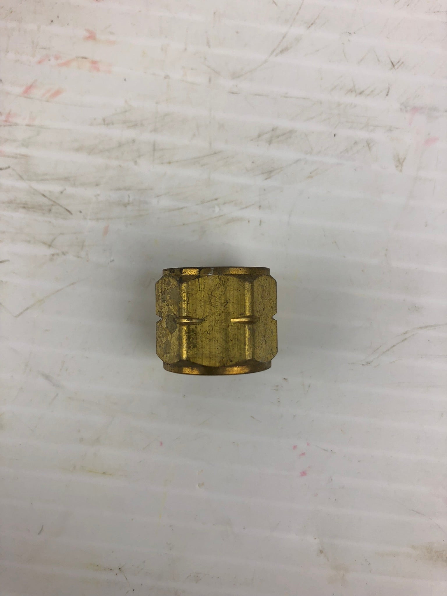 Western Enterprises 5/8" Brass Oxygen Nut - Lot of 13