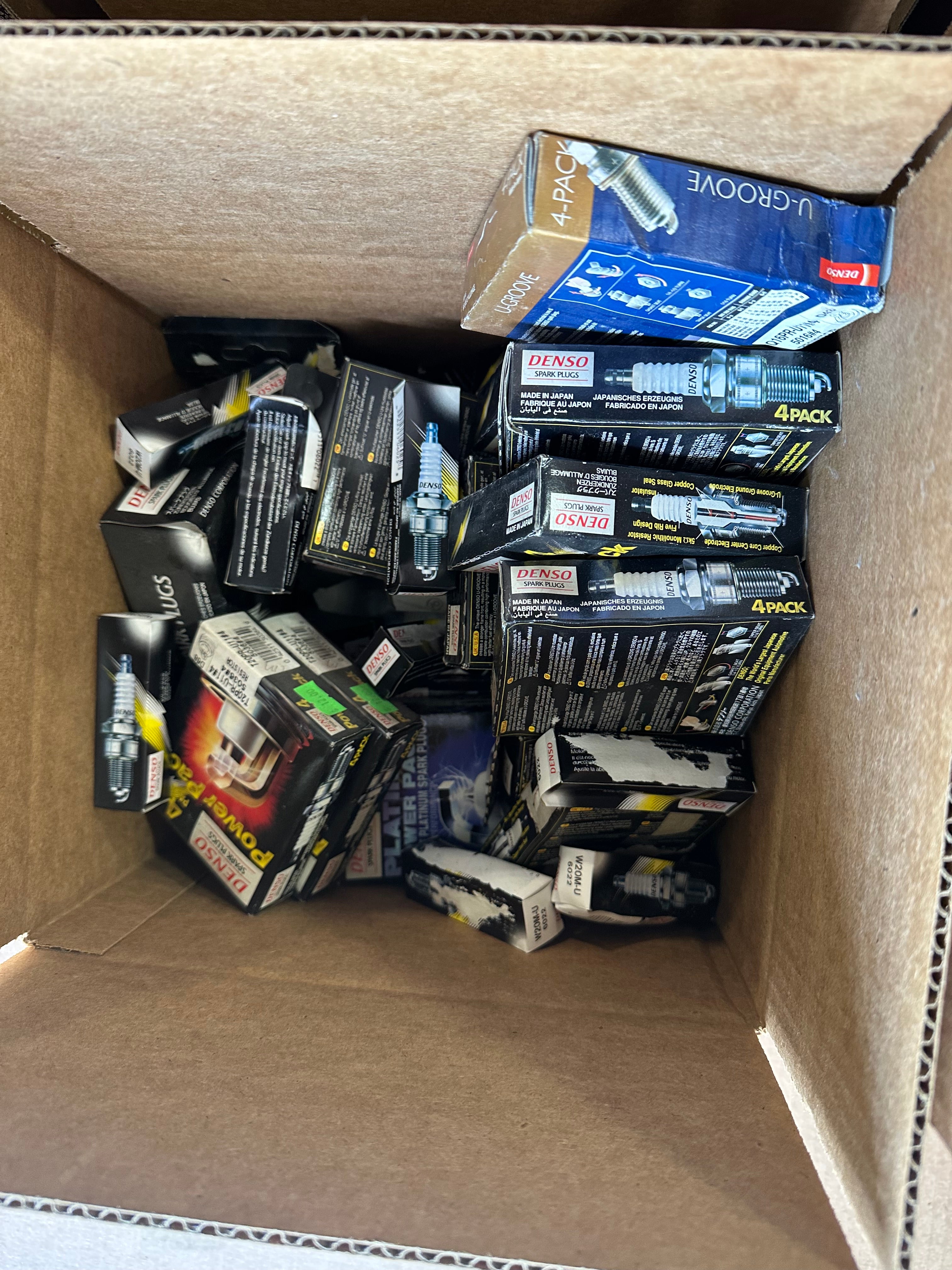 Huge Lot of Automotive Spark Plugs Champion, AC Delco, Autolite, Denso