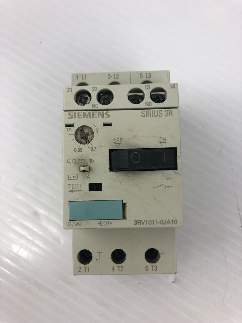 Siemens 3RV1011-0JA10 Circuit Breaker Sirius 3R