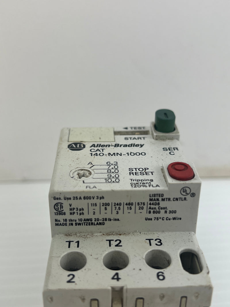 Allen-Bradley 140-MN-1000 Motor Starter Ser. C