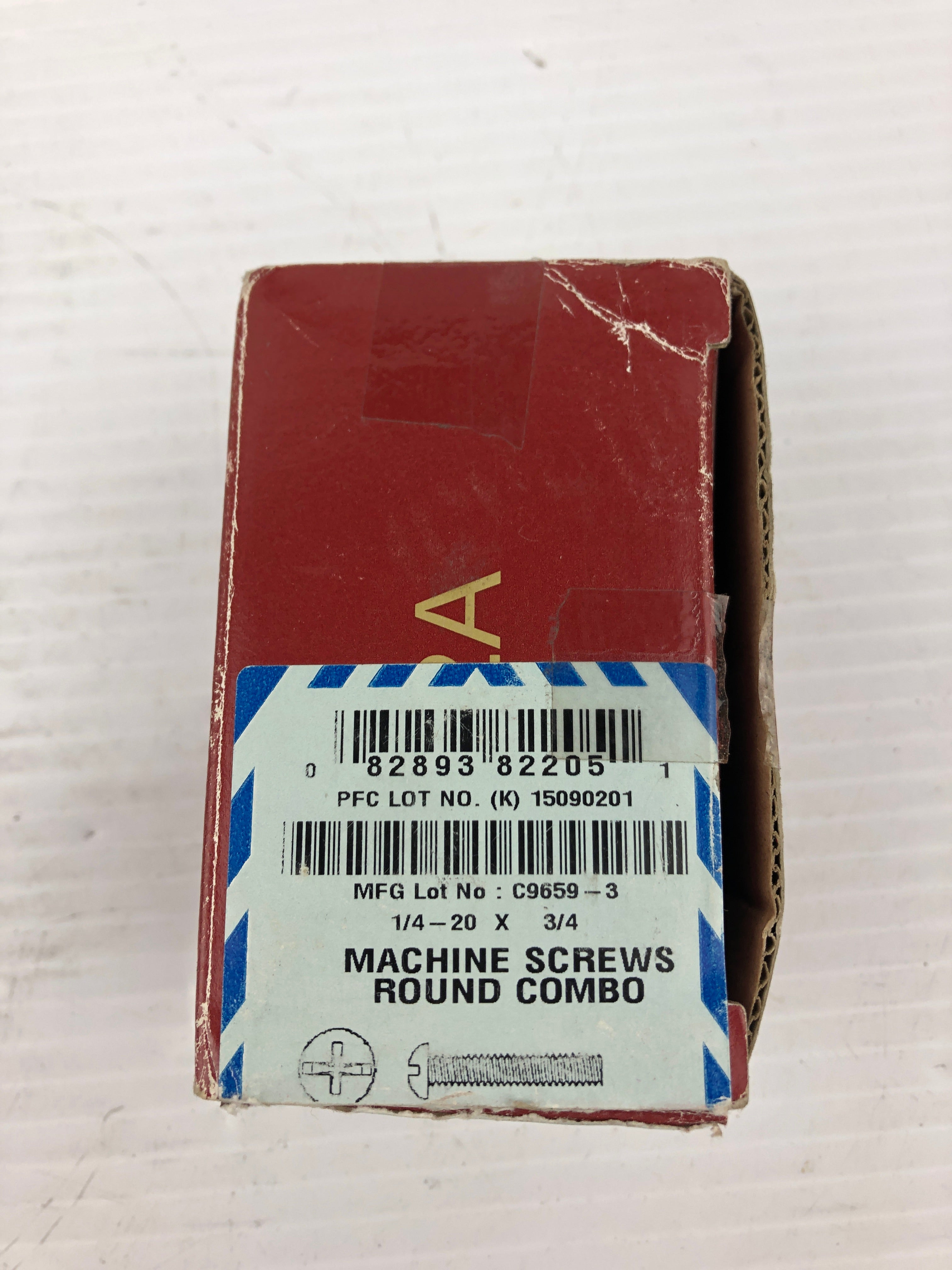 PFC ZNC3 Machine Screws Round Combo 1/4-20 x 3/4 - Lot of 100