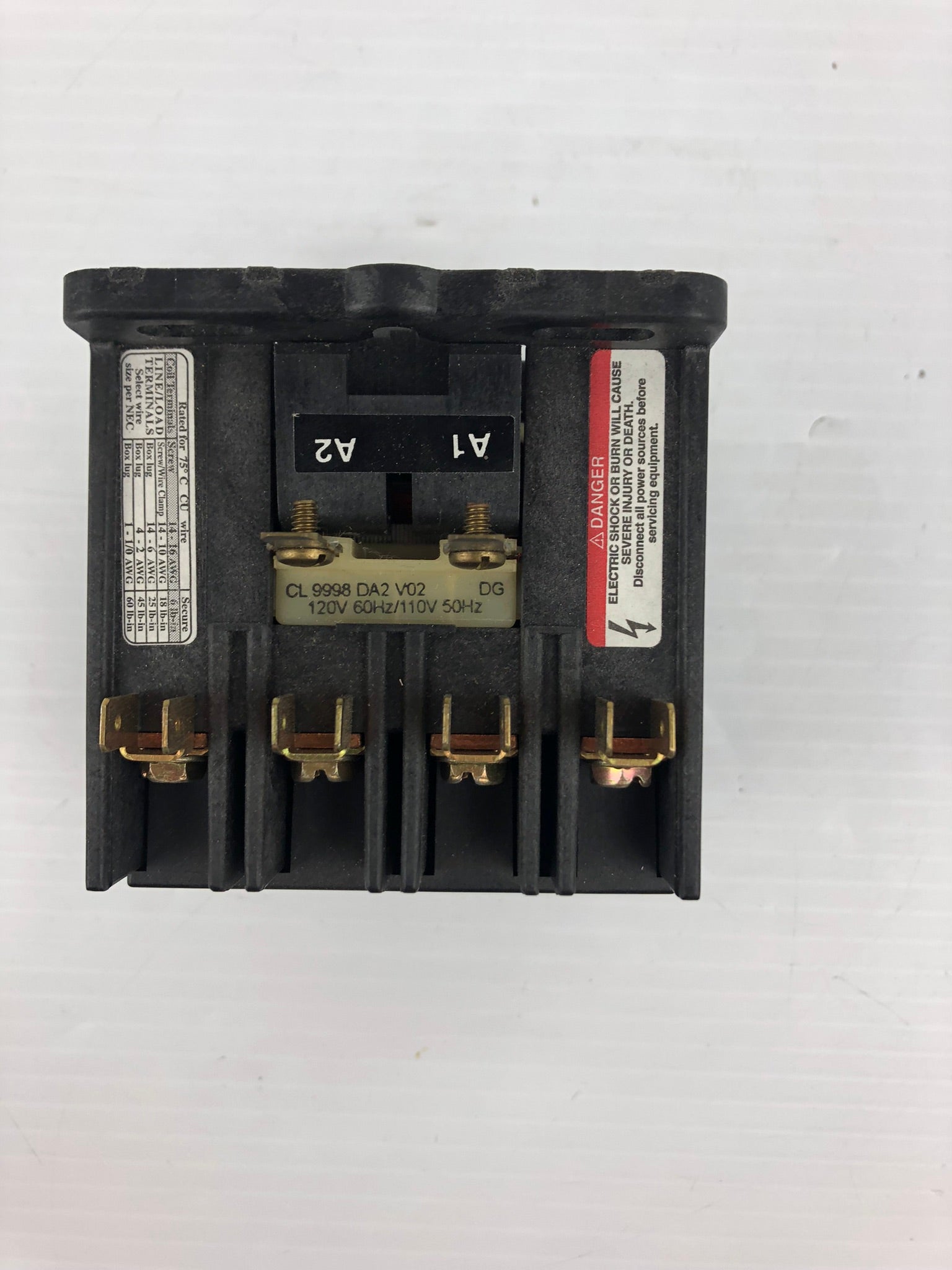 Square D 8910DPA24V02 Contactor Open Type 25A 600V 4 Pole Series A