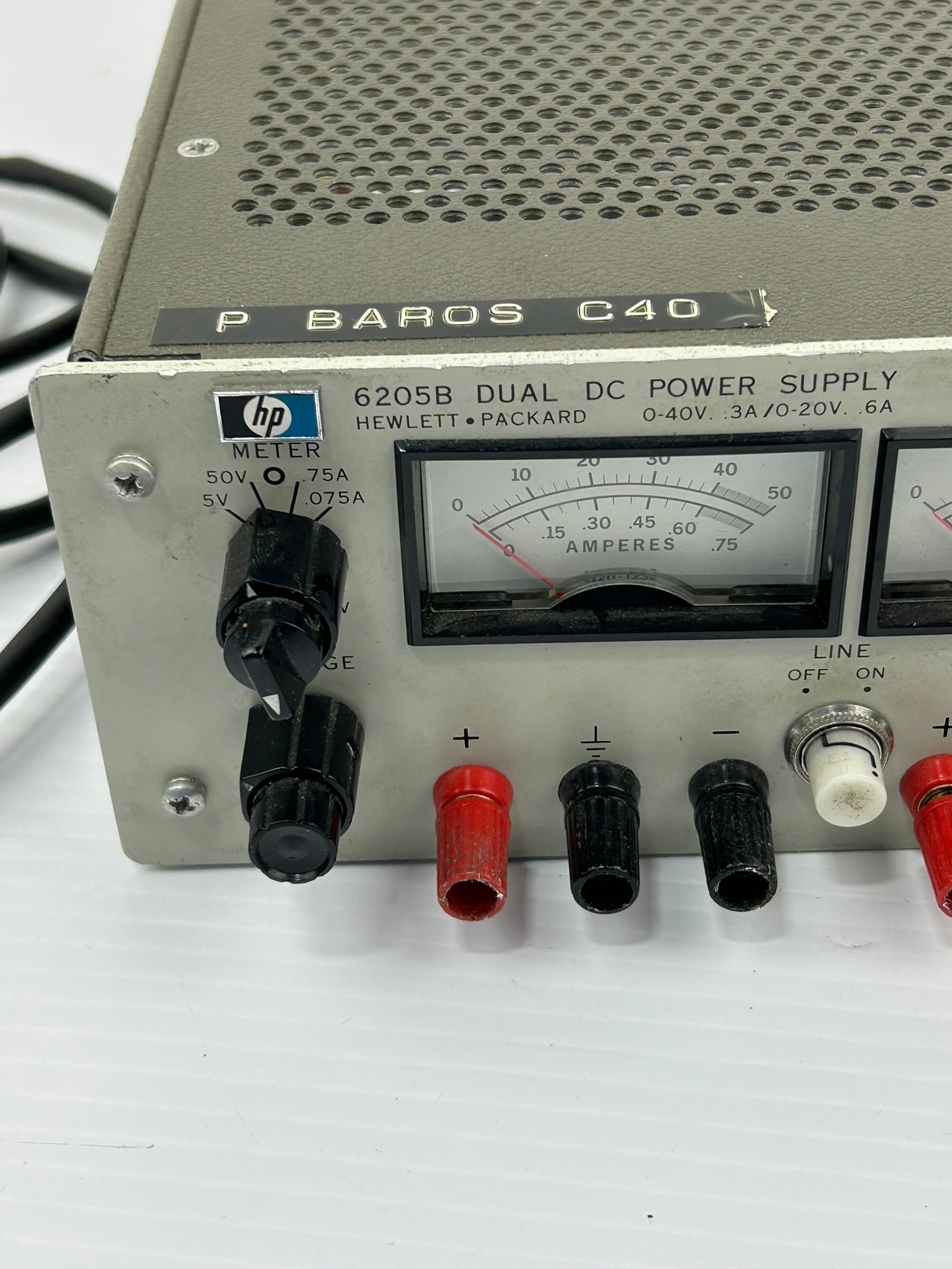 HP 6205B Dual DC Power Supply 0-40V 0-20V 6A