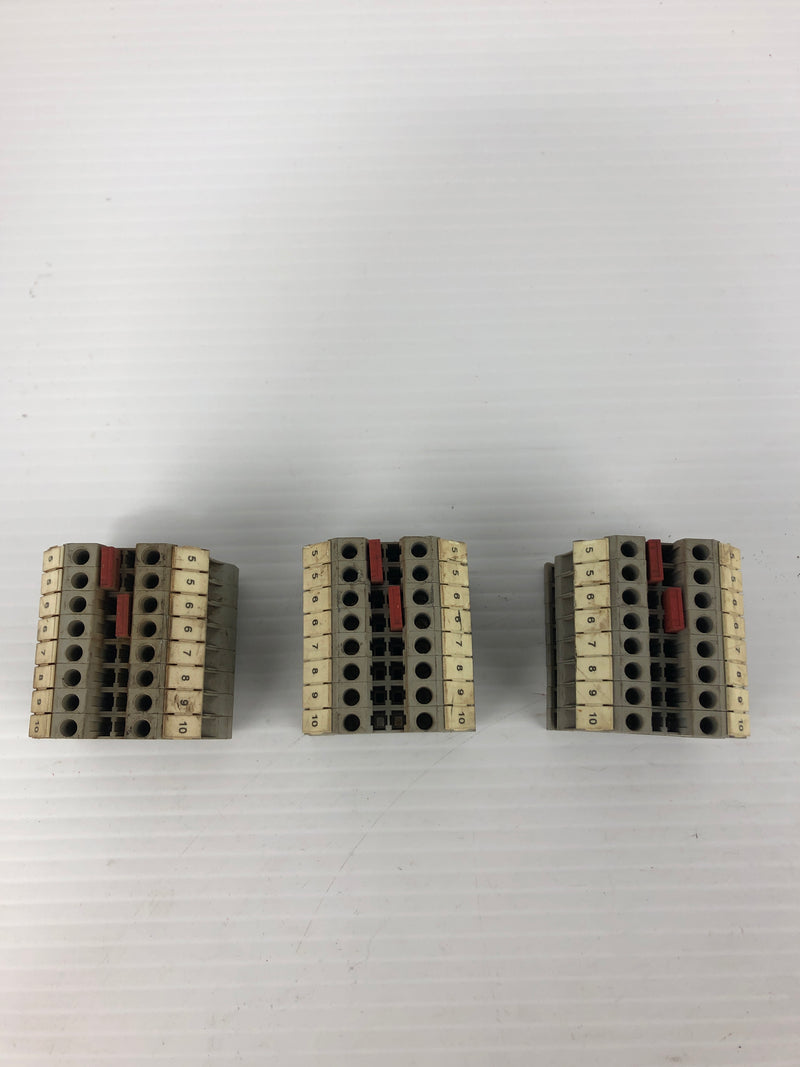 Phoenix Contact UT4 Terminal Block 600V 30A 8P - Lot of 24