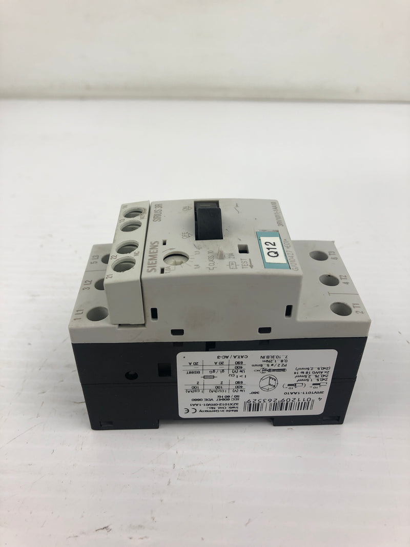 Siemens 3RV1011-1AA10 Circuit Breaker Sirius 3R