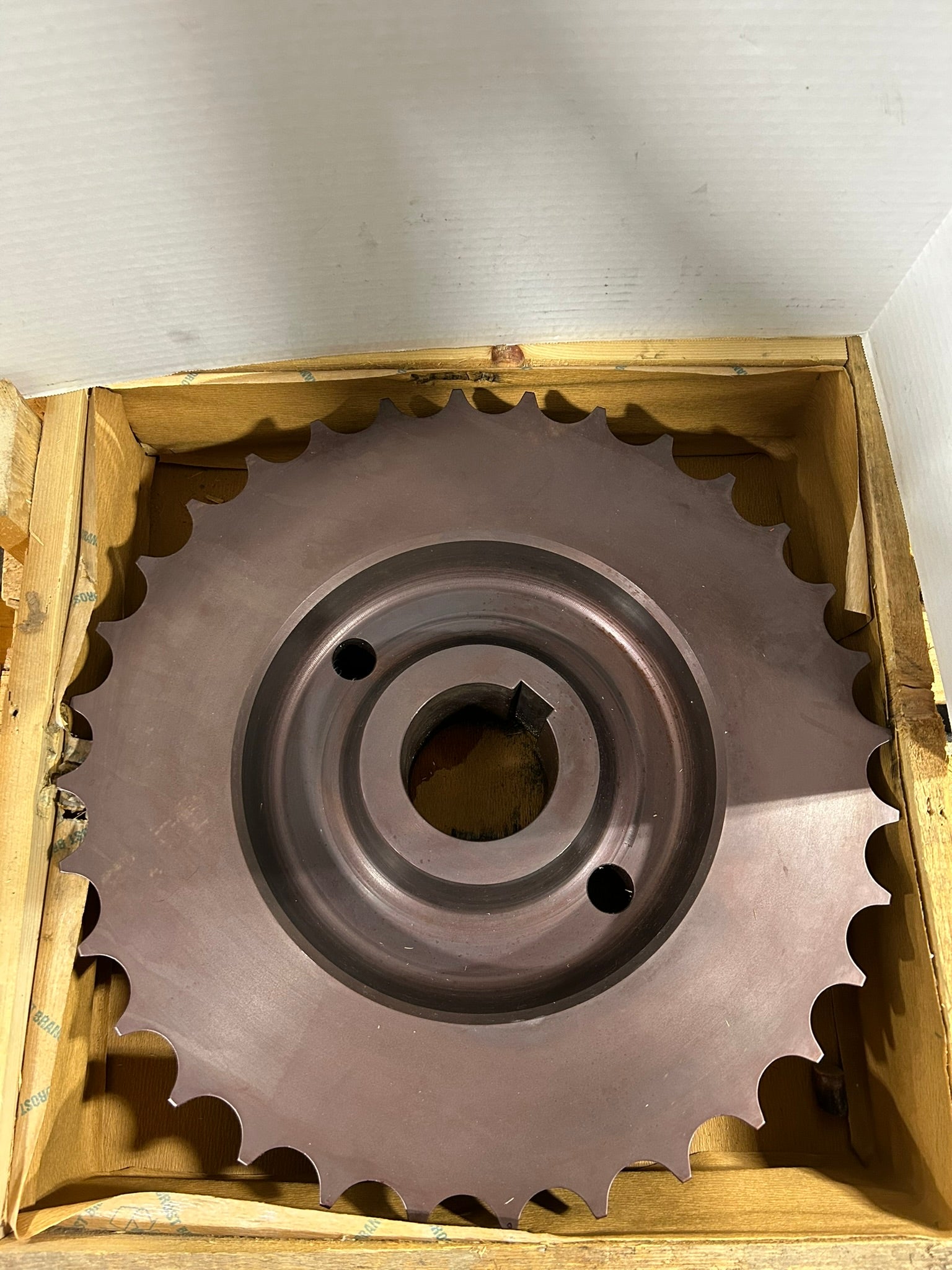 20" Double Chain Roller Sprocket 32 Teeth 12" x 3.915"-4.175" ID