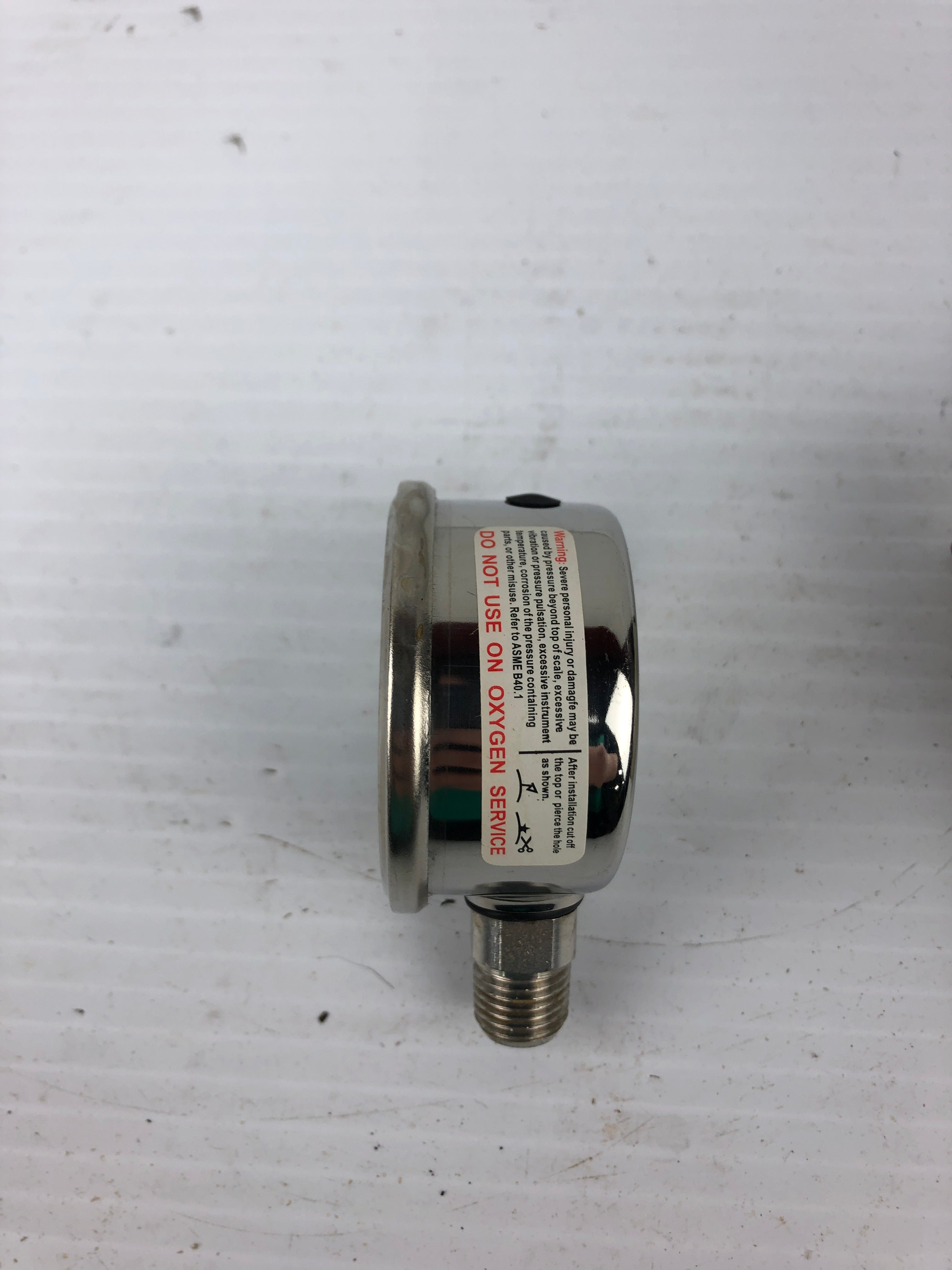 Pressure Gauge PGS204DLM 2" 0-60 PSI Stainless