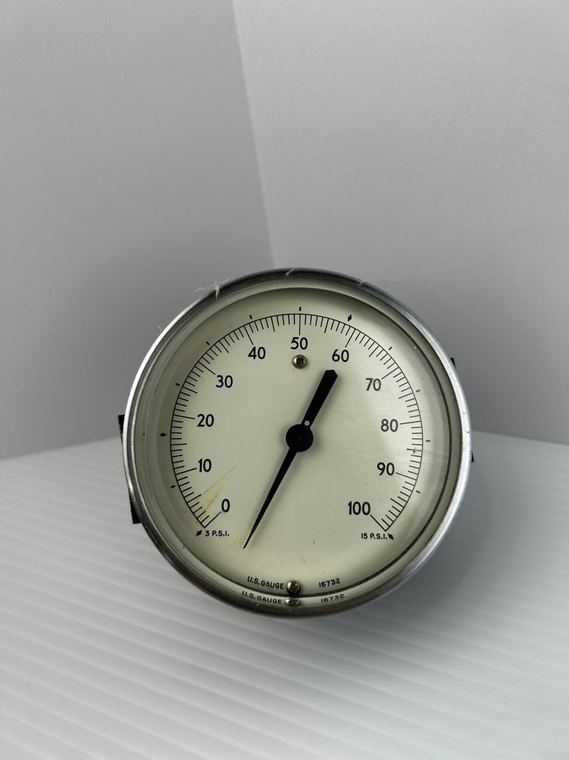 U.S. Gauge 16732 Pressure Gauge 0-100PSI