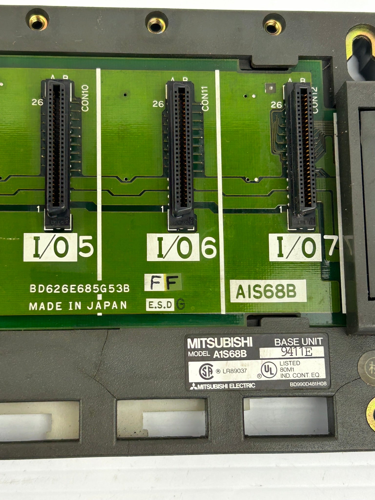 Mitsubishi A1S68B Base PLC Unit - Empty Rack S1G-2