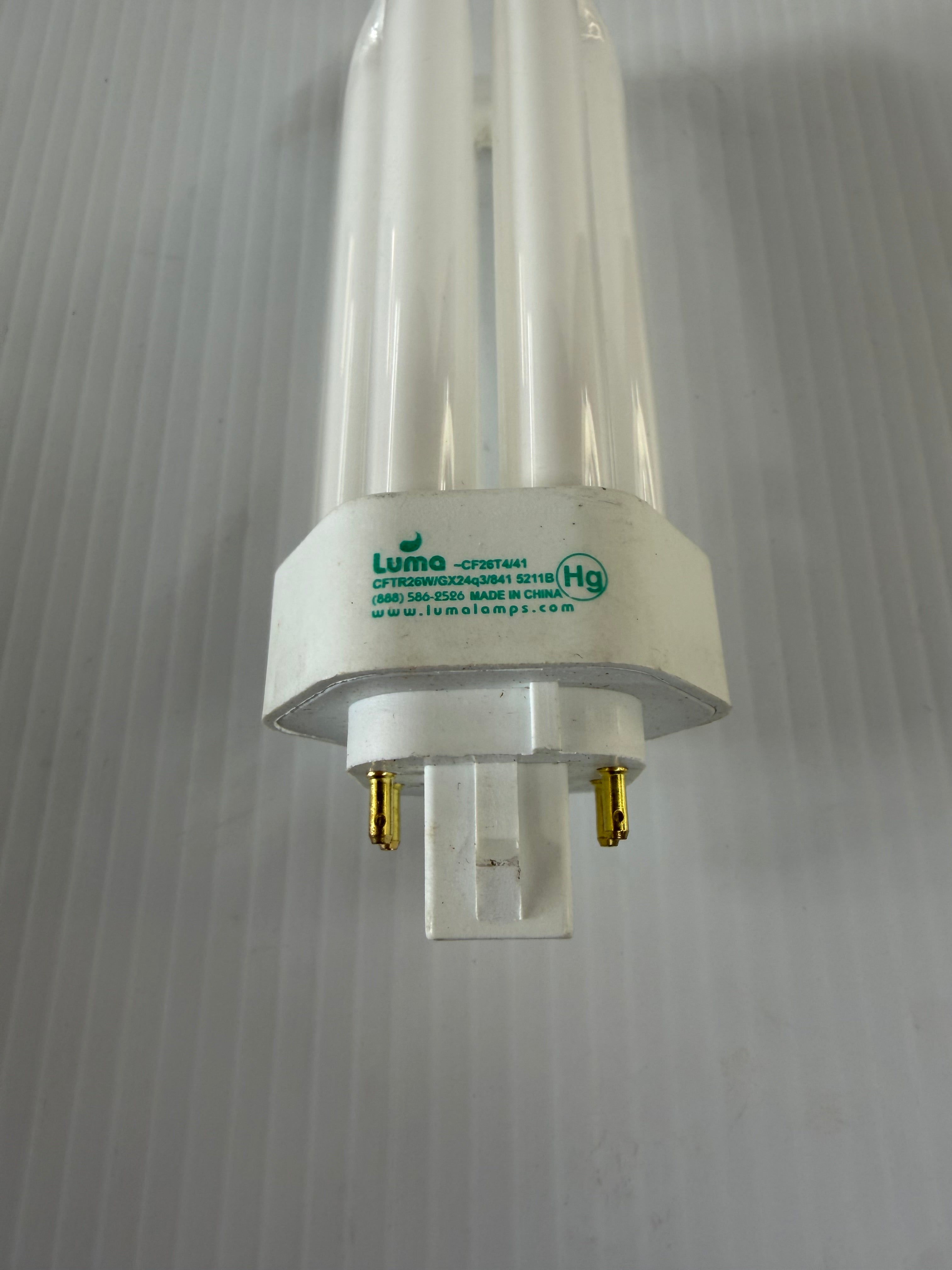 Lot of 4 Luma Lamps CFTR26W/GX24q3/841 Fluorescent Lamps