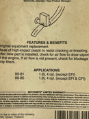 Help! Motormite Ford 81-85 1.6L 85-86 1.9 L PCV Emission Baffle 47040